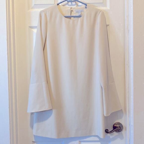 Dylan Gray ivory mini dress Long bell sleeves back keyhole button closure S 6
Ch - Picture 3 of 10